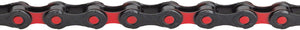 KMC DLC 12 Chain - 12-Speed, 126 Links, Black/Red