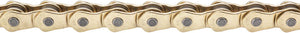KMC HL1 Narrow Chain - Single Speed 3/32", 100 Links, Half Link Chain, Gold