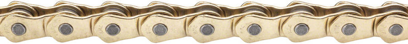KMC HL1 Narrow Chain - Single Speed 3/32", 100 Links, Half Link Chain, Gold