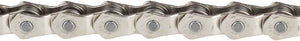 KMC HL1 Narrow Chain - Single Speed 3/32", 100 Links, Half Link Chain, Silver