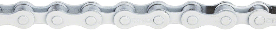 KMC S1 Chain - Single Speed 1/2" x 1/8", 112 Links, White