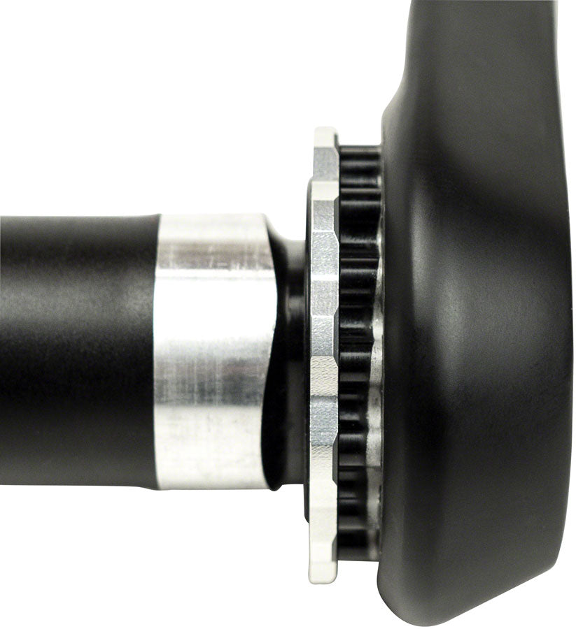 e*thirteen XCX Race Carbon Crankset - 175mm, Direct Mount, e*thirteen P3 Connect Spindle Interface, Black