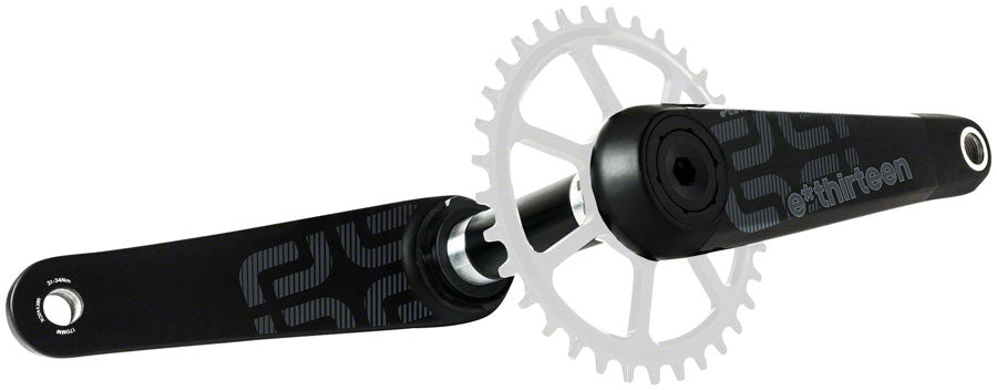 e*thirteen TRS Race Carbon Crankset - 165mm, 73mm, 30mm Spindle with e*thirteen P3 Connect Interface, Black