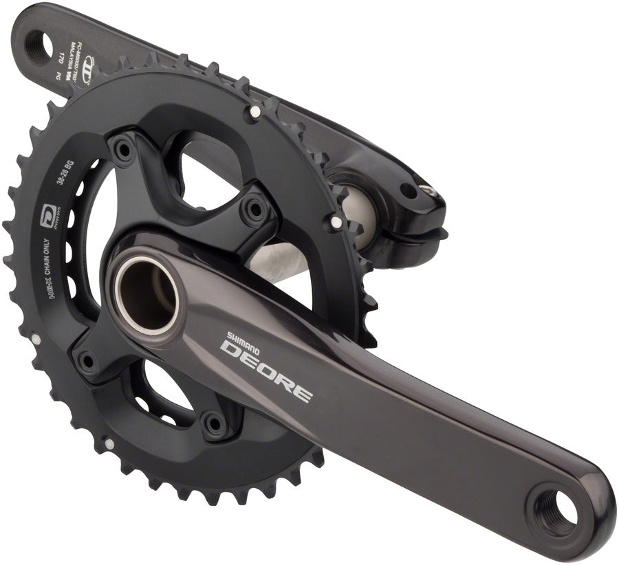 Shimano FC-M6000-2 Crankset - 170mm 10-Speed 38/28t 96/64 BCD Hollowtech II Spindle Interface BLK