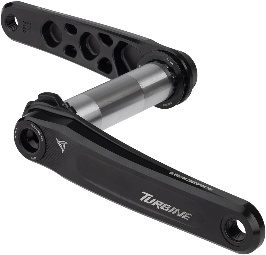RaceFace Turbine Crankset - 175mm, Direct Mount, 136mm Spindle with CINCH Interface, 7050 Aluminum, Black