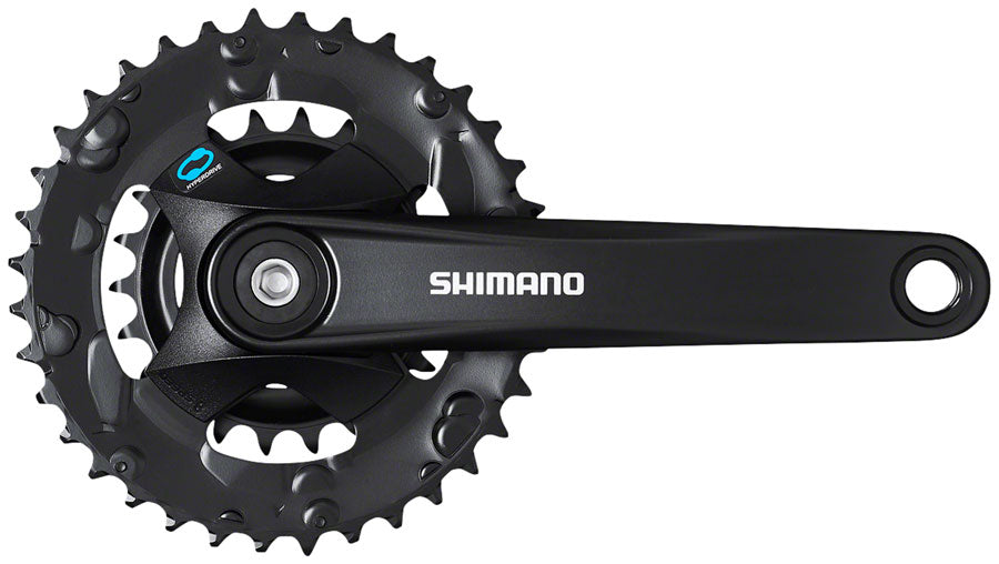 Shimano FC-M315-B2 Crankset - 170mm 7/8-Speed Riveted JIS Square Taper Spindle Interface 48.8mm Chainline BLK