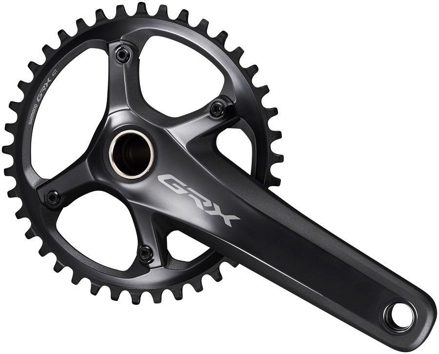 Shimano GRX FC-RX810-1 Crankset - 170mm, 11-Speed, 40t, 110 BCD, Hollowtech II Spindle Interface, Black