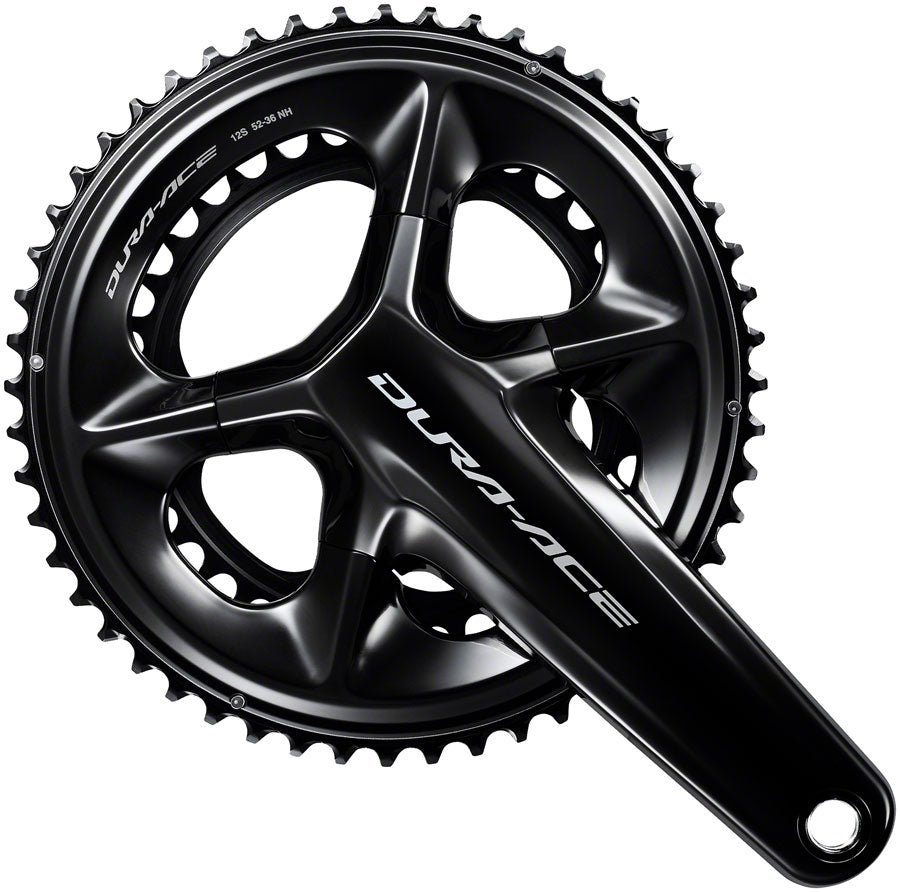 Shimano Dura-Ace FC-R9200 Crankset - 175mm, 12-Speed, 52/36t, Hollowtech II Spindle Interface, Black