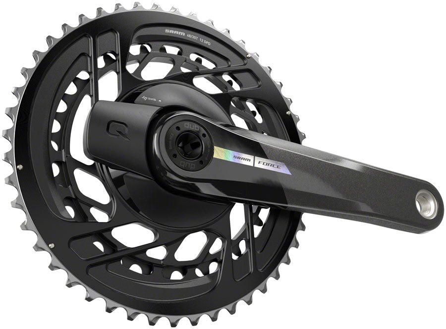 SRAM Force AXS Power Meter Crankset - 175mm, 2x 12-Speed, 48/35t, Direct Mount, DUB Spindle Interface, Iridescent Gray, D2