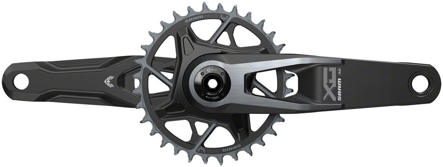 SRAM X0 Eagle T-Type Wide Crankset - 175mm, 12-Speed, 32t Chainring, Direct Mount, 2-Guards, DUB Spindle Interface, Black - Open Box, New