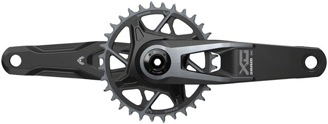 SRAM X0 Eagle T-Type Wide Crankset - 175mm, 12-Speed, 32t Chainring, Direct Mount, 2-Guards, DUB Spindle Interface, Black, V2-1