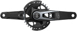 SRAM X0 Eagle T-Type AXS Power Meter Wide Crankset - 175mm, 12-Speed, 32t Chainring, Direct Mount, 2-Guards, PM DUB Spindle, Black