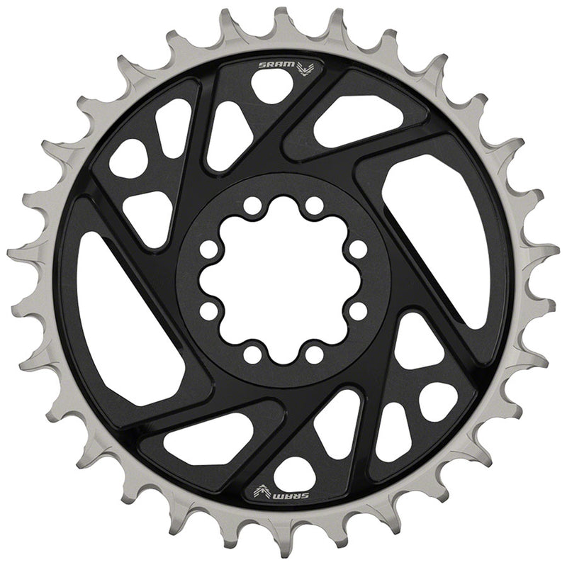 SRAM XX Eagle T-Type Direct Mount Chainring - 32t 12-Speed 8-Bolt Direct Mount 3mm Offset Aluminum BLK D1