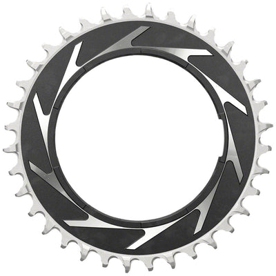 SRAM XX SL Eagle T-Type Thread Mount Chainring - 36t 12-Speed Thread Mount  For XX SL PM Spider 3mm Offset Aluminum BLK/Silver