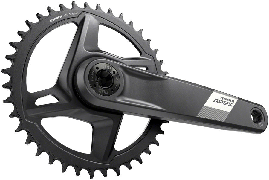 SRAM Apex 1 Wide Crankset - 165mm 12-Speed 40t Direct Mount DUB Spindle Interface BLK D1