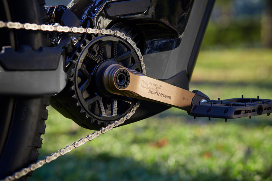 Helix R e*spec AL Crank Arm Set - 155mm, BOSCH Gen4-Brose S Mag-TQ HPR50, with Self Extractor, Bronze