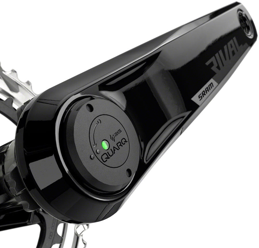 SRAM Rival AXS Crankset with Quarq Power Meter - 175mm, 12-Speed, 48/35t Yaw, 107 BCD, DUB Spindle Interface, Black, D1