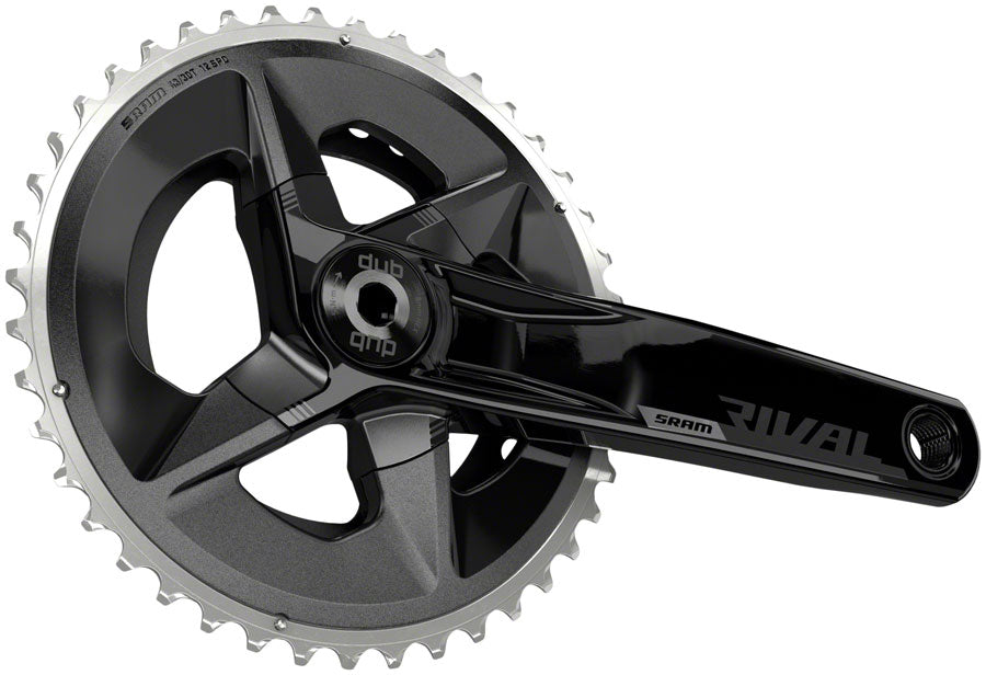 SRAM Rival AXS Wide Crankset - 160mm, 12-Speed, 43/30t, 94 BCD, DUB Spindle Interface, Black, D1