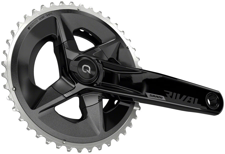 SRAM Rival AXS Wide Power Meter Crankset - 165mm, 12-Speed, 43/30t Yaw, 94 BCD, DUB Spindle Interface, Black, D1