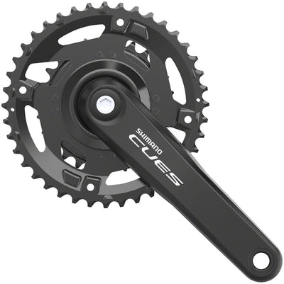 Shimano CUES FC-U4000-2 Crankset - 170mm 9/10/11-Speed 40/26t Riveted Square Taper JIS Spindle Interface BLK