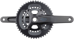microSHIFT Sword 2x Crankset - 175mm, 10-Speed, 48/31t, 110 Asym BCD,  24mm Spindle, Black