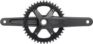 microSHIFT Sword 1x Crankset - 172.5mm, 10-Speed, 42t, 110 Asym BCD,  24mm Spindle, Black