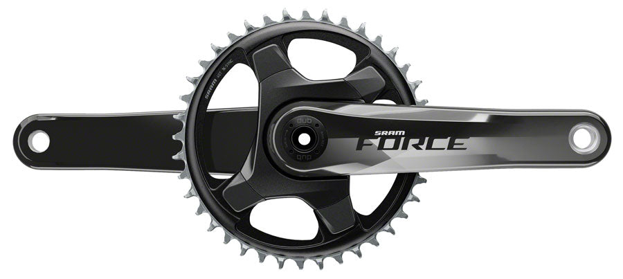 SRAM Force 1 AXS Crankset - 175mm, 12-Speed, 40t, 107 BCD, Cannondale Ai, DUB Spindle Interface, Gloss Carbon, D1