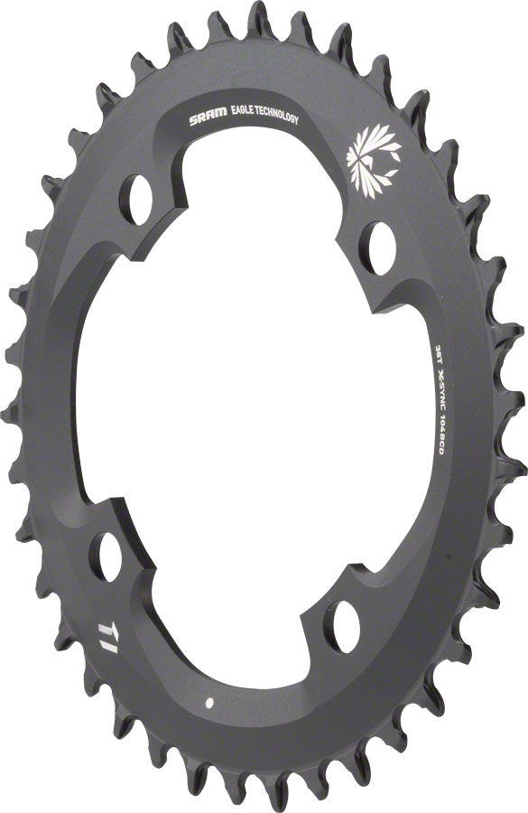SRAM X-Sync 2 Eagle 11 or 12-Speed Chainring 38T 104mm BCD Black