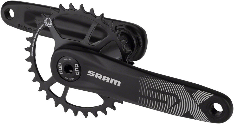 SRAM SX Eagle Crankset - 170mm, 12-Speed, 32t, Direct Mount, DUB Spindle Interface, Black, A1