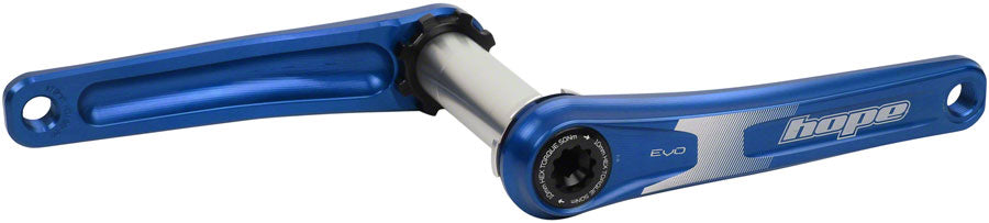 Hope Evo Crankset - 175mm, Direct Mount, 30mm Spindle, For 135/142/141/148mm Rear Spacing, Blue - Open Box, New
