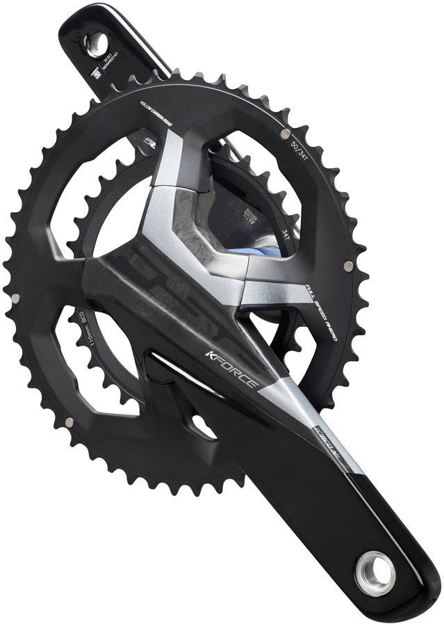 Full Speed Ahead K-Force WE Crankset - 172.5mm, 11/12-Speed, 50/34t, 110BCD, 386 EVO Spindle Interface, Black