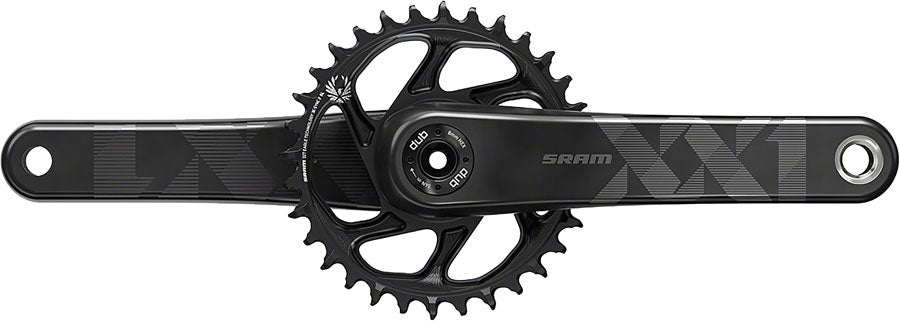 SRAM XX1 Eagle Carbon Fat Bike Crankset - 170mm, 12-Speed, 30t, Direct Mount, DUB Spindle Interface, For 190mm Rear Spacing, Black