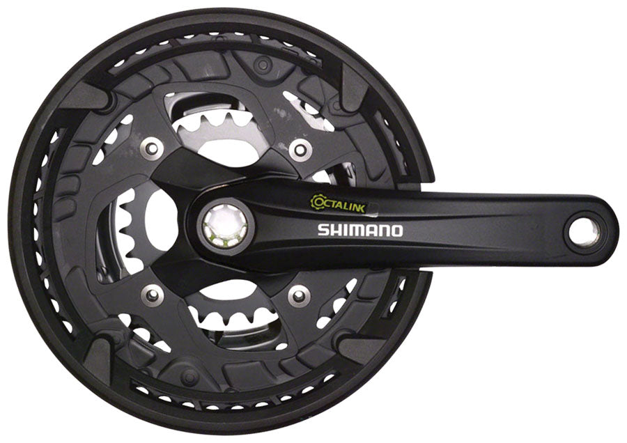 Shimano Alivio FC-T4010 Crankset - 175mm 9-Speed 48/36/26t 104/64 BCD Shimano Octalink V2 Spindle Interface BLK