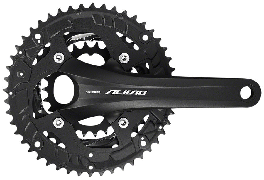 Shimano Alivio FC-T4060 Crankset - 175mm 9-Speed 44/32/22t 104/64 BCD Hollowtech II Spindle Interface BLK