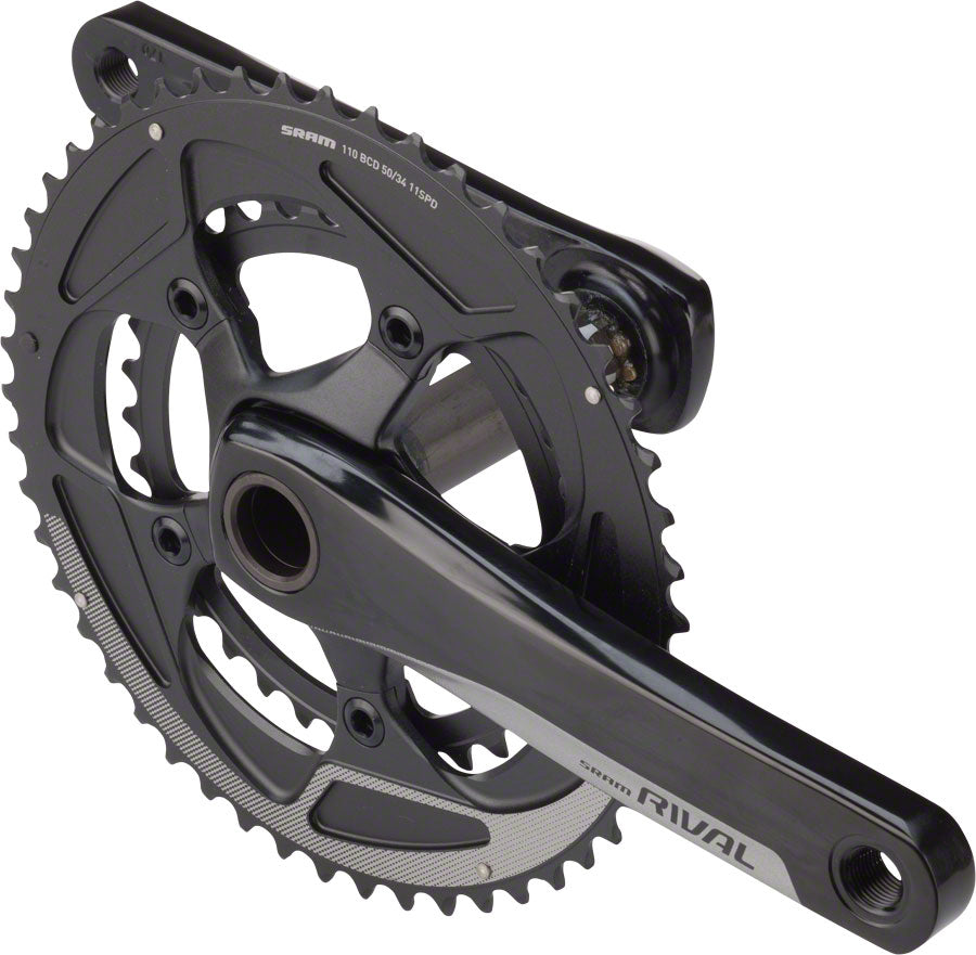 SRAM Rival 22 Crankset - 170mm 11-Speed 50/34t 110 BCD GXP Spindle Interface BLK