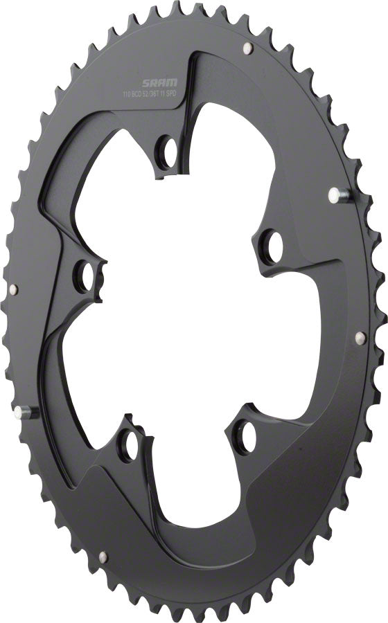 SRAM Red 22 52T x 110mm BCD YAW Chainring with Two Pin Positions, B2