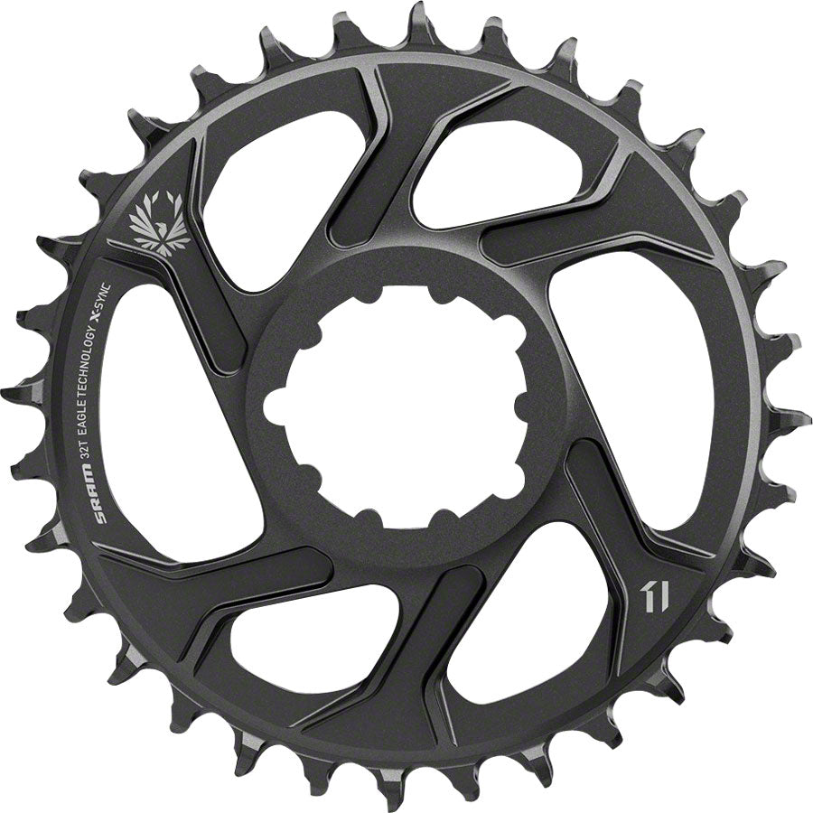 SRAM X-Sync 2 Eagle Direct Mount Chainring 30T -4mm Offset for 5" (190mm Rear Hub Spacing) Fat Bike Cranks