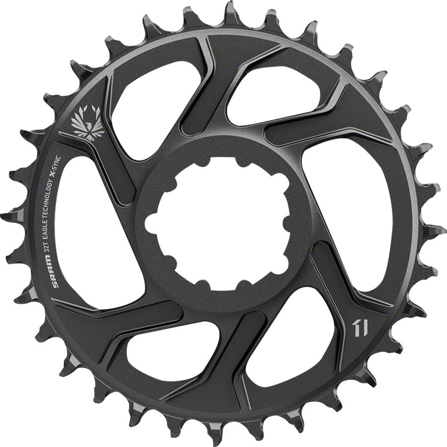 パーツ SRAM X-SYNC 2 EAGLE CHAINRING 38T 6mm SRAM X-Sync 2 Eagle Direct Mount Chainring 38T 6mm Offset – Pro