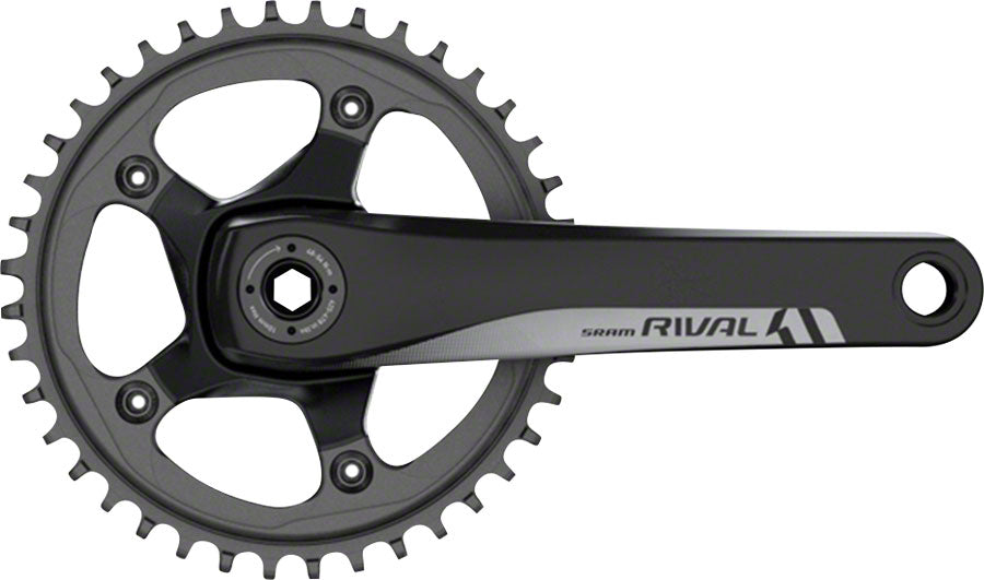 SRAM Rival 1 Crankset - 170mm 10/11-Speed 42t 110 BCD GXP Spindle Interface BLK