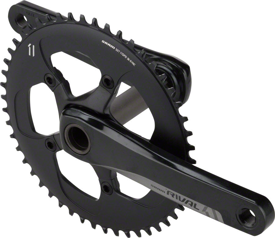 SRAM Rival1 Crankset 11 sp. 175mm 50T BCD:110mm GXP 68mm 45.5mm Black
