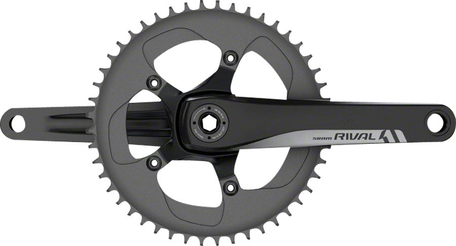 SRAM Rival 1 Crankset - 175mm 10/11-Speed 42t 110 BCD BB30/PF30 Spindle Interface BLK