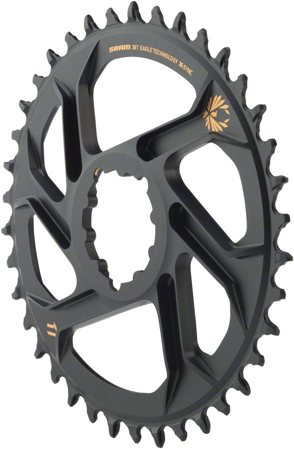 SRAM X-Sync 2 Eagle Direct Mount Chainring 32T 6mm Offset with Gold Logo