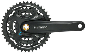 Shimano Altus FC-M311 Crankset - 170mm 7/8-Speed 42/32/22t Riveted Square Taper JIS Spindle Interface BLK