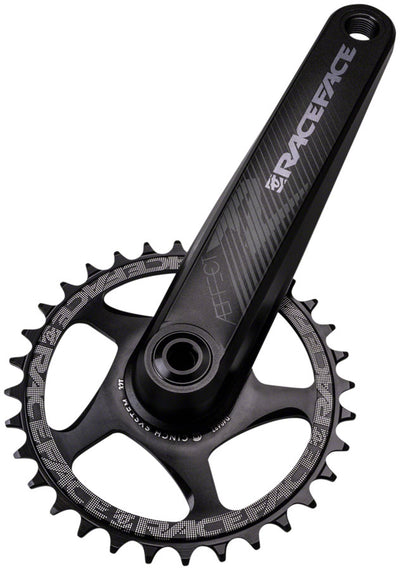 RaceFace Aeffect R Crankset - 170mm, Direct Mount CINCH, RaceFace EXI Spindle Interface, Super Boost Black - Open Box, New