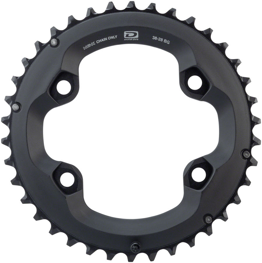Shimano Deore FC-M6000 Chainring - 38t 10-Speed 96mm Asymmetric BCD 38-28t Set