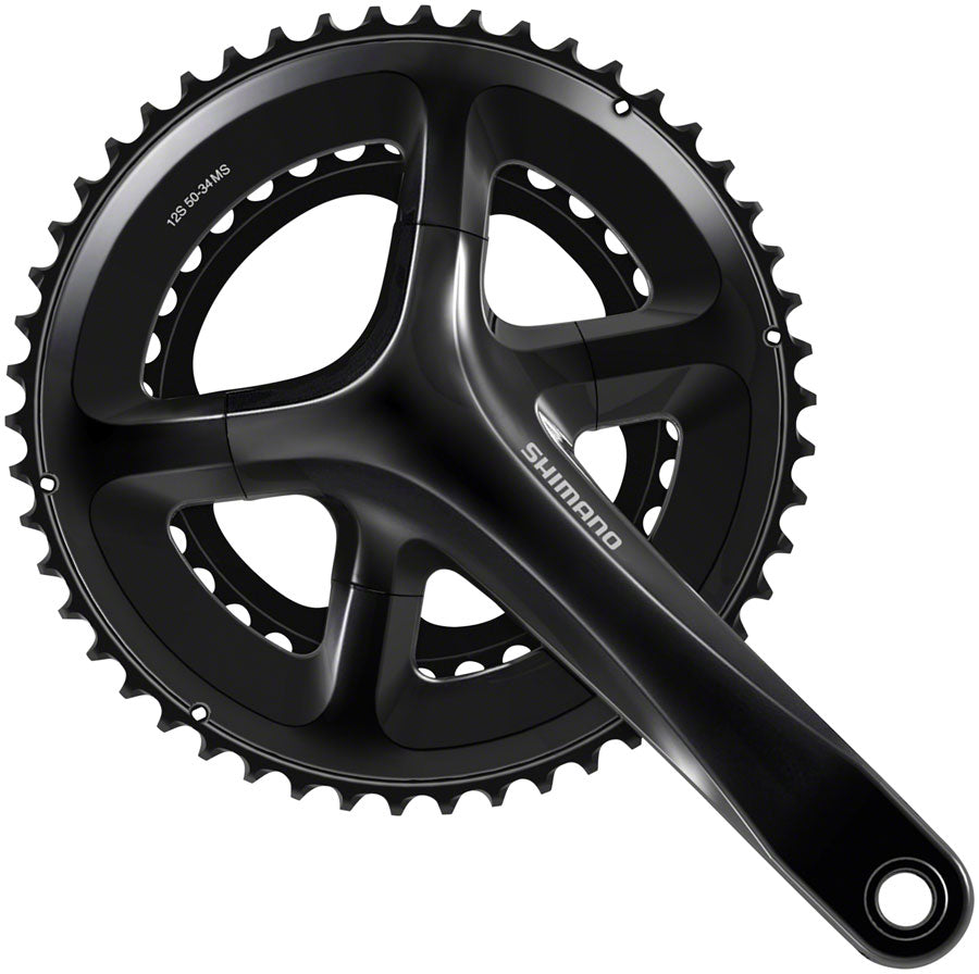 Shimano 105 FC-RS520 Crankset - 175mm, 12-Speed, 50/34t, 110 Asymmetric BCD, Hollowtech II Spindle Interface, Black
