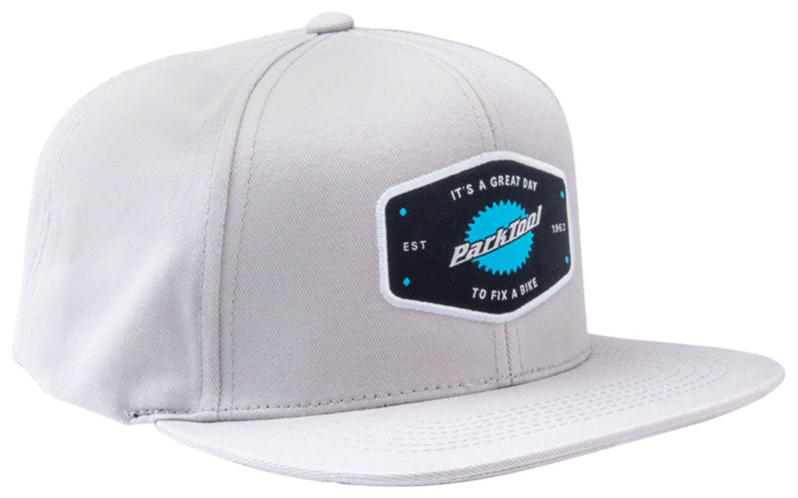 Park Tool HAT-10XL Snapback Hat - Light Gray X-Large