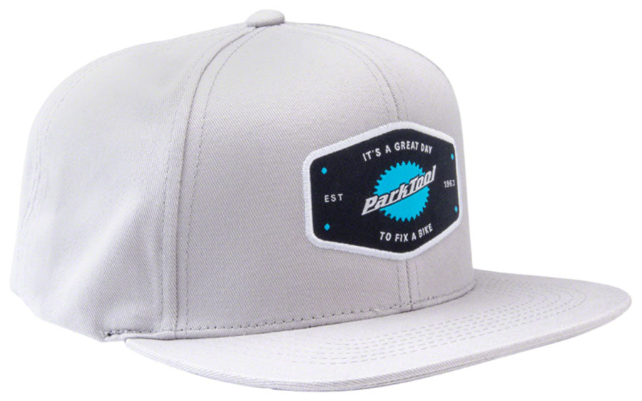 Park Tool HAT-10L Snapback Hat - Light Gray Standard