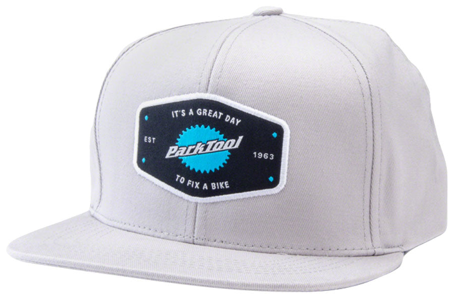 Park Tool HAT-10L Snapback Hat - Light Gray Standard