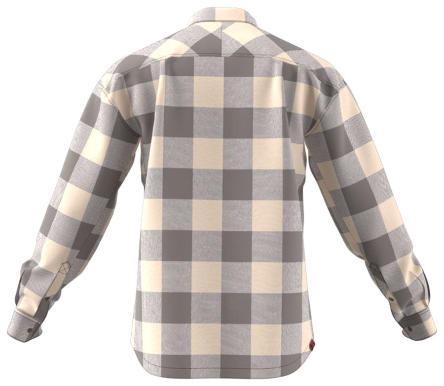 Five Ten Long Sleeve Flannel Shirt - Gray/Charcoal Medium